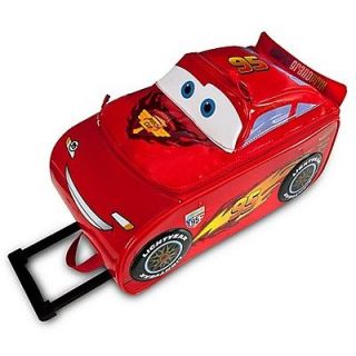 DISNEY Cars Red Lightining Mcqueen Rolling Luggage PVC 3D Original 