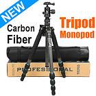 FREESHIP Carbon Fiber Camera SLR Tripod Monopod Ball Head Photo DSLR 