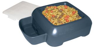   Sporty Cat Dog Pet Feeder Waterer Travel Dish Bowl Food Storage New