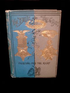 HB BOOK ~ FIGHTING FOR THE RIGHT ~ BLUE & GRAY ~ GAR UCV ~ CIVIL WAR
