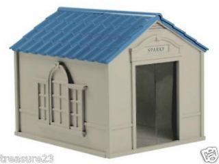 Durable Resin All Weather X Large Outdoor Pet Dog House