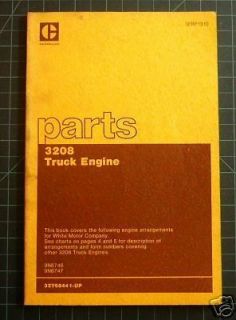 CAT Caterpillar 3208 Truck Engine Parts Manual Book