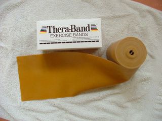 Thera band gold exercise / physiotherapy / rehab / pilates elastic 1m