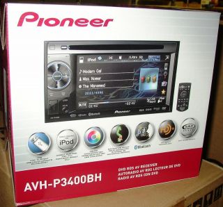PIONEER AVH P3400BH DVD CD RECEIVER 5.8 MONITOR BUILT IN HD TUNER 