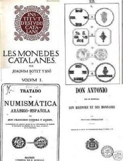 DVD 100 books on coins of Spain and Portugal moedas monedas España 