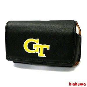 CELL PHONE LICENSED NCAA POUCH CASE LEATHER PDA GEORGIA TECH YELLOW 