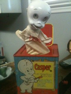 Vintage Casper the Friendly Ghost 1959 Mattel Wind up Music Box 