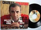 CHARLES AZNAVOUR French Import 45 EP w/ Paul Mauriat