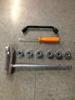 Stihl Chainsaw bar wrench and SIX bar nuts with screw driver and 