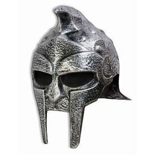 Mens Adult Silver 2 Pc Warrior GLADIATOR Costume Helmet
