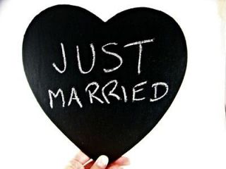 Chalkboard Photo Prop   Heart Shaped Black Chalkboard for Wedding 