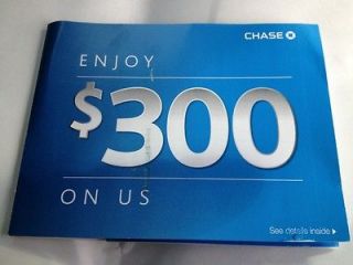 CHASE $300 COUPON 100% AUTHENTIC AND ORG. EXP JANUARY 7, 2013 NO 