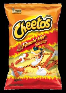 Cheetos Flamin Hot Crunchy Cheese Chips 9.75 oz ~ 275g Bag