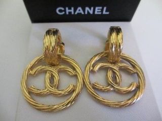 CHANEL Vintage Clip earrings (SPECIAL EDITION 2917) Dangling 50mm