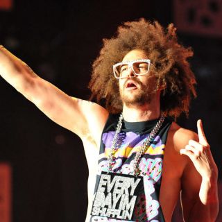 New Red Foo Costume Celebrity LMFAO Party Rock Clear Lens Shades 