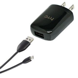 OEM Home Travel Charger + USB Data Sync Cable for T Mobile HTC 