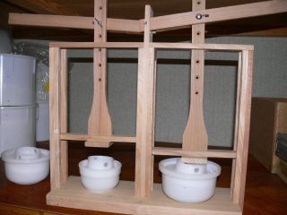 European Hardwood Double Cheese Press for Cheese Making