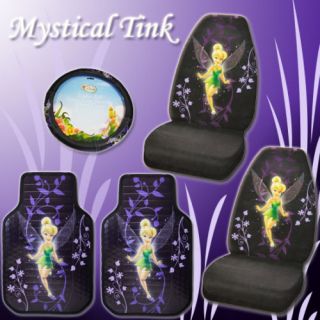 Tinkerbell Car Floor Mats Seat Covers Accessories Set