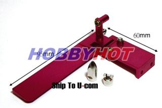 HOBBY HOT CNC 95mm Red Aluminium Water Cooling Rudder for RC Ship Boat 