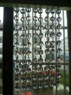 CHARM CRYSTAL STRINGS 6 HANGING FOR CHANDELIER PRISMS LAMP PARTS LOT 