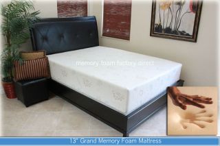 13 GRAND MEMORY FOAM MATTRESS BED FULL SIZE WITH AIRFLOW + FREE 