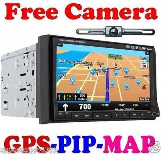 High Def GPS Navi 7 In Dash LCD Car DVD CD Radio Player Ipod 