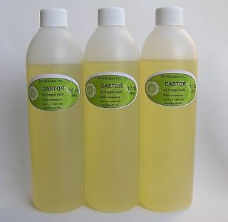 COLD PRESSED PURE CASTOR OIL PURE ORGANIC from 2 oz up to GALLON 