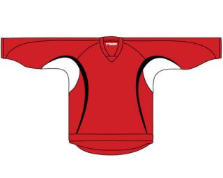 NEW Senior 3 COLOR Hockey Jersey with Name and Number Red/Black 