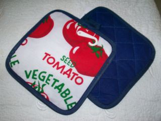   KITCHEN POTHOLDERS NORTHPOINT HOME * Tomato Vegetable * Special Deal