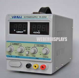 30V 5A DC Power Supply with Handle, Lab Grade 305D Digital Precision 
