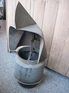 vintage roof stove pipe exhaust wind weather cover cupolas hood vent 
