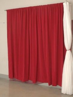   Velvet Custom Made Panel Movie Theater Stage Backdrop Curtain 30w x 8h