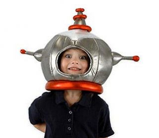 Space Man Costume Helmet hat alien futuristic pilot spaceman