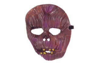 Brown Purple Monkey Ape Scary Halloween Mask Costume Accessory Boys 