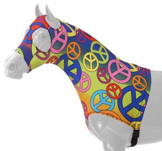 Tough 1 Peace Sign Lycra MINI Mane Stay Hood Size Small Horse Tack