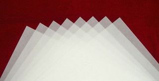   WHITE Translucent VELLUM~Scrapbo​ok & Wedding Paper~Wraps~8.​5x11