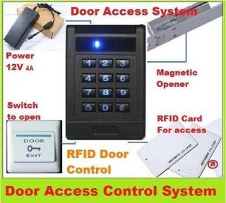   card Door Access Control SYSTEM #4 login LOCK 125K Keypad entry