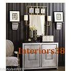 Hollywood Regency CABINET Sideboard Hall CONSOLE Sofa TABLE Silver 