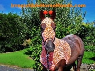   GIRAFFE Horse Hood Costume Sleazy Slinky Hoodie with TAIL BAG * L