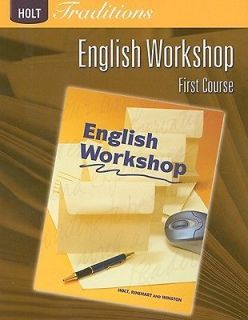 Holt Traditions English Workshop, First Course