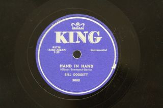 Bill Doggett Hand In Hand/Slow Walk 78 RPM on King 5000