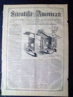 1859 SCIENTIFIC AMERICAN  burden horseshoe machine,pittman rope making 