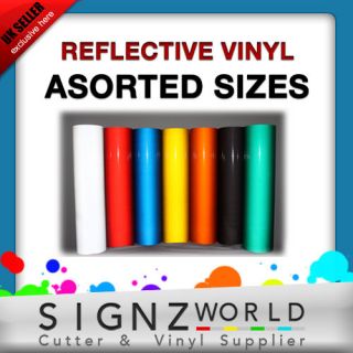 ASSORTED REFLECTIVE VINYL SIZES, VISIBILITY VINYL USE FOR CAR AND 