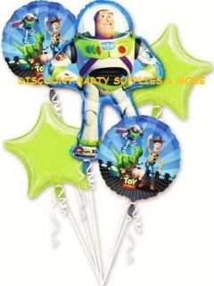Disney Toy Story Buzz Lightyear Woody & Friends Mylar Bouquet Balloons