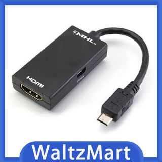 MHL Micro USB B Male to HDMI A Female Converter Adapter Cable For 
