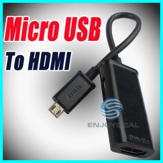   Micro USB MHL Port to HDMI Port converter adapter cable for HTC flyer