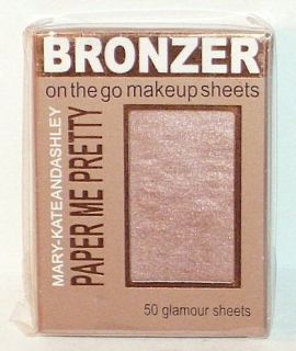   AND ASHLEY Paper Me Pretty On The Go Makeup Sheets 50 SUNKISSED Sheets