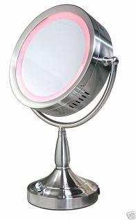   8X Magnification Double Sided Lighted Vanity Make Up Mirror RDV68 NEW