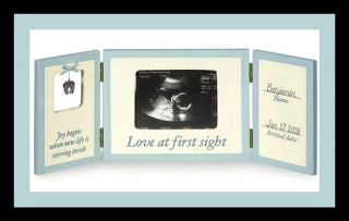 Sonogram Ultrasound Baby Picture Frame Keepsake Boy / ON SALE