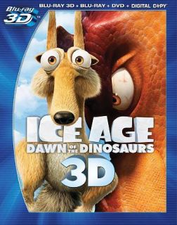 Ice Age Dawn of the Dinosaurs 3D (Blu ray 3D w/ Slipcover) *New*
